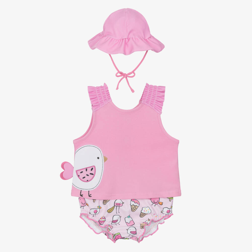 Mayoral Newborn-Girls Pink Seaside Outfit | Childrensalon Outlet