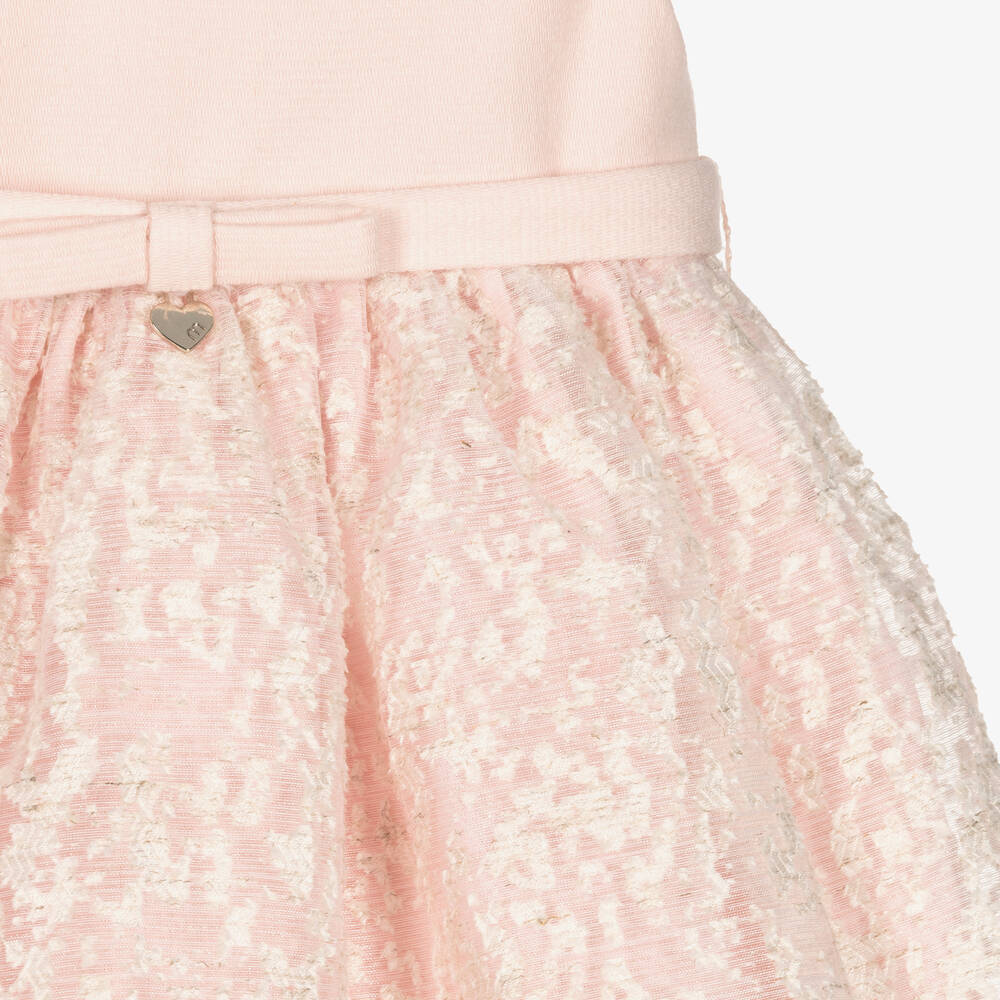 Mayoral-Girls Pink Sleeveless Organza Dress | Childrensalon Outlet