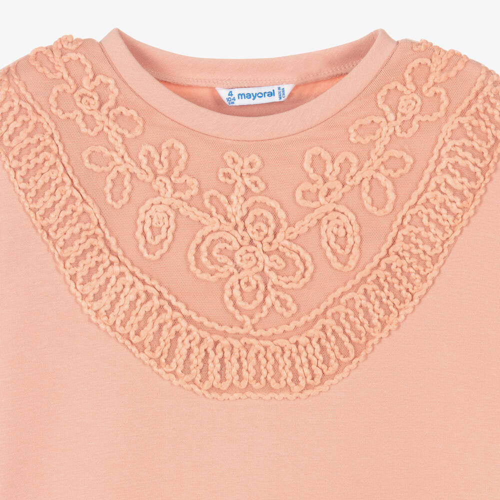 Mayoral-Розовый свитшот для девочек | Childrensalon Outlet