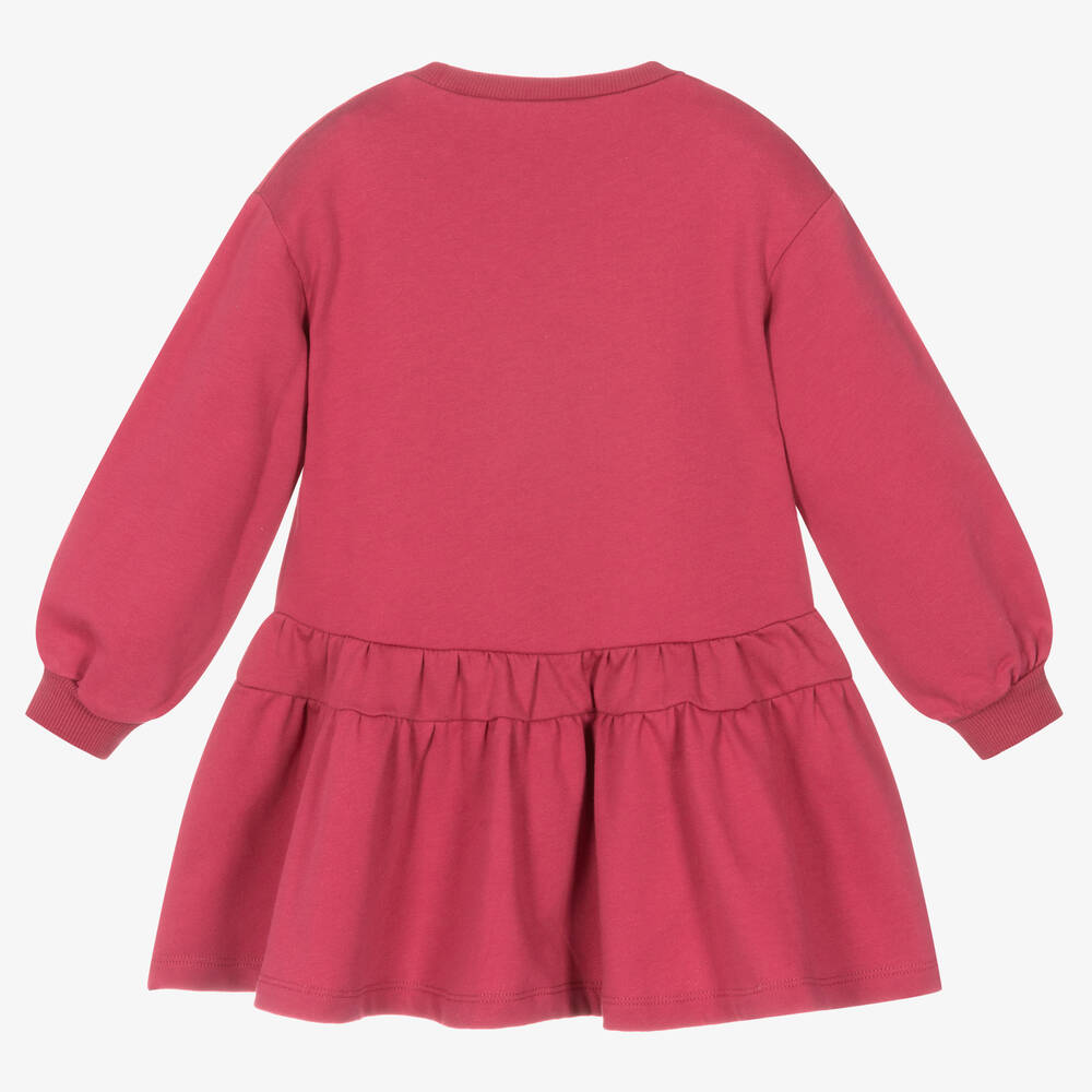 Mayoral-Розовое платье-свитшот для девочек | Childrensalon Outlet