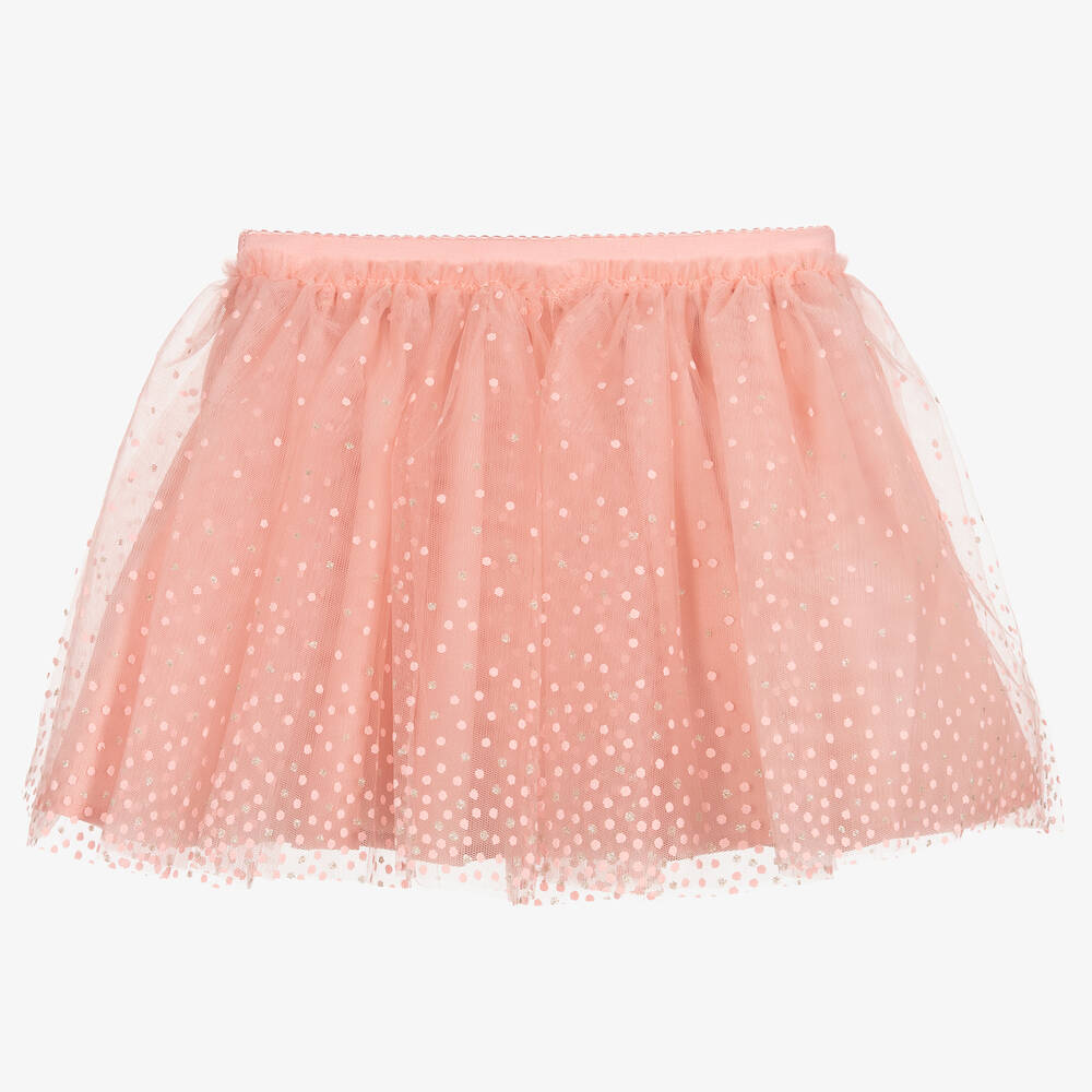 Mayoral-Girls Pink Tulle Dots Tutu Skirt | Childrensalon Outlet