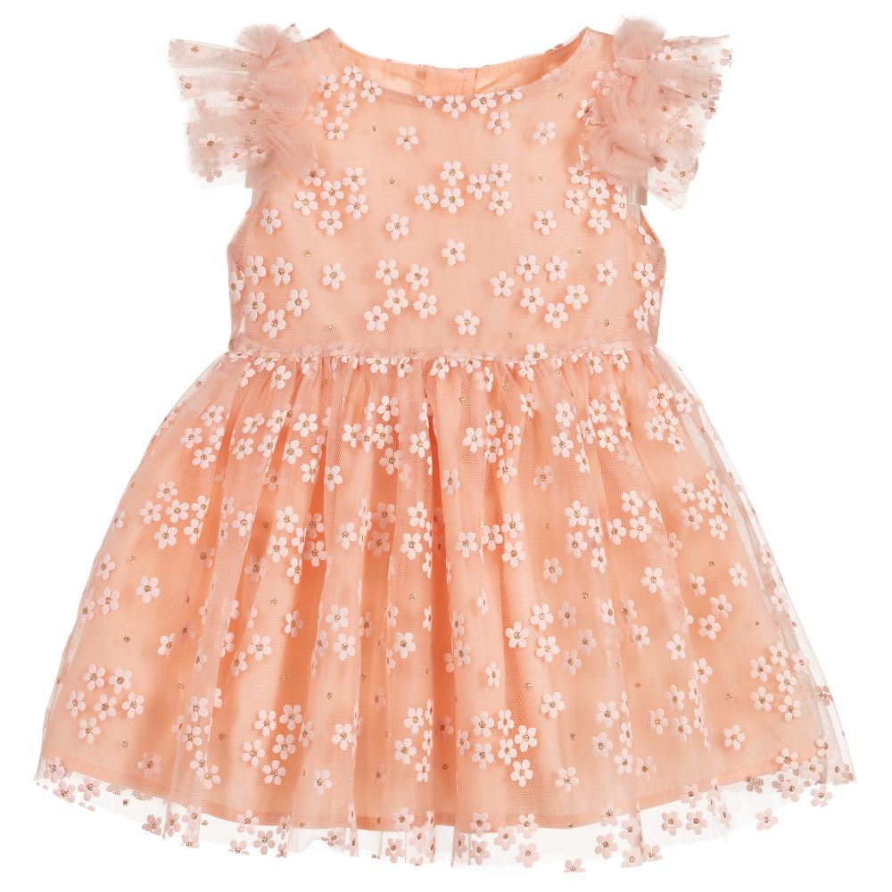 Mayoral-Girls Pink Tulle Dress | Childrensalon Outlet