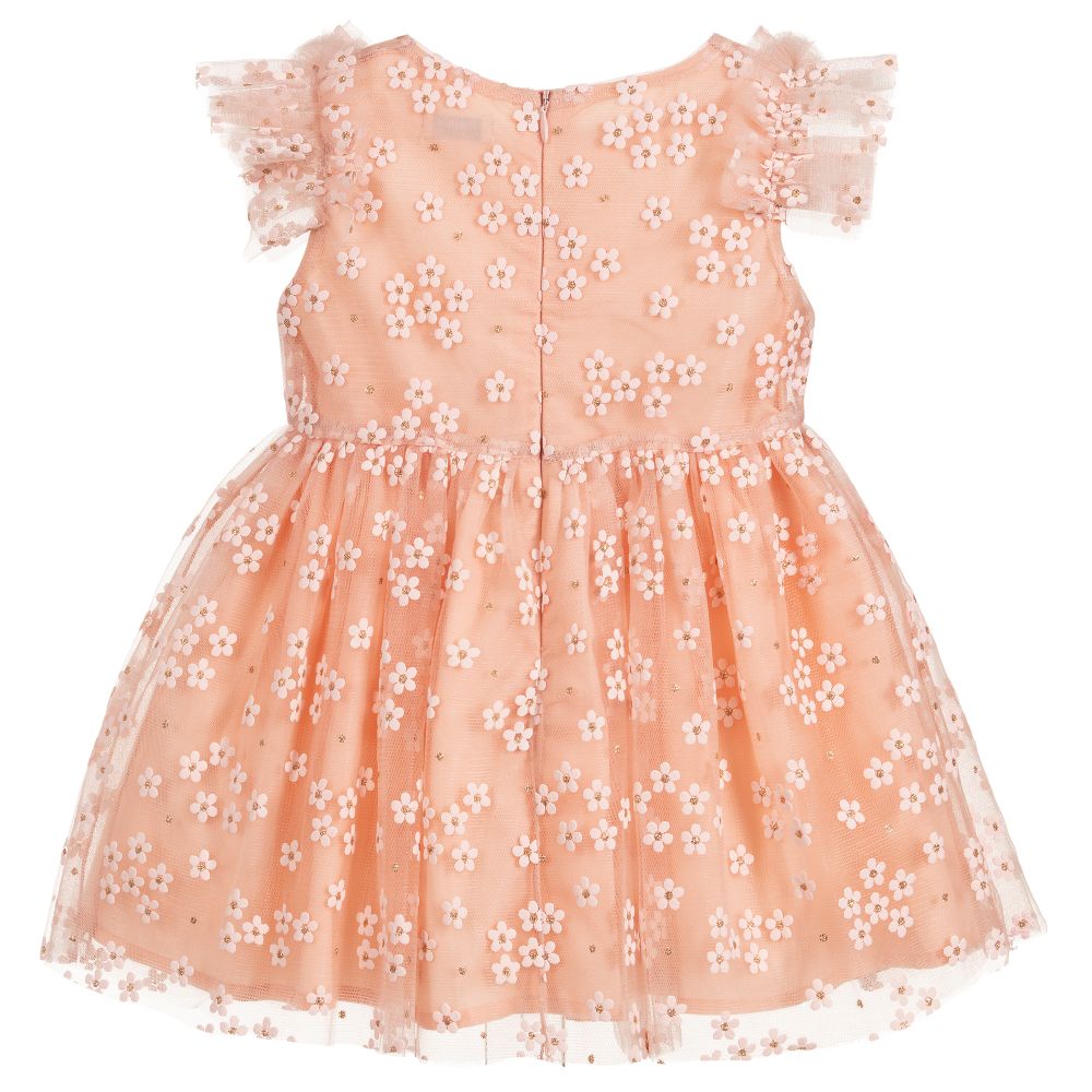 Mayoral-Girls Pink Tulle Dress | Childrensalon Outlet