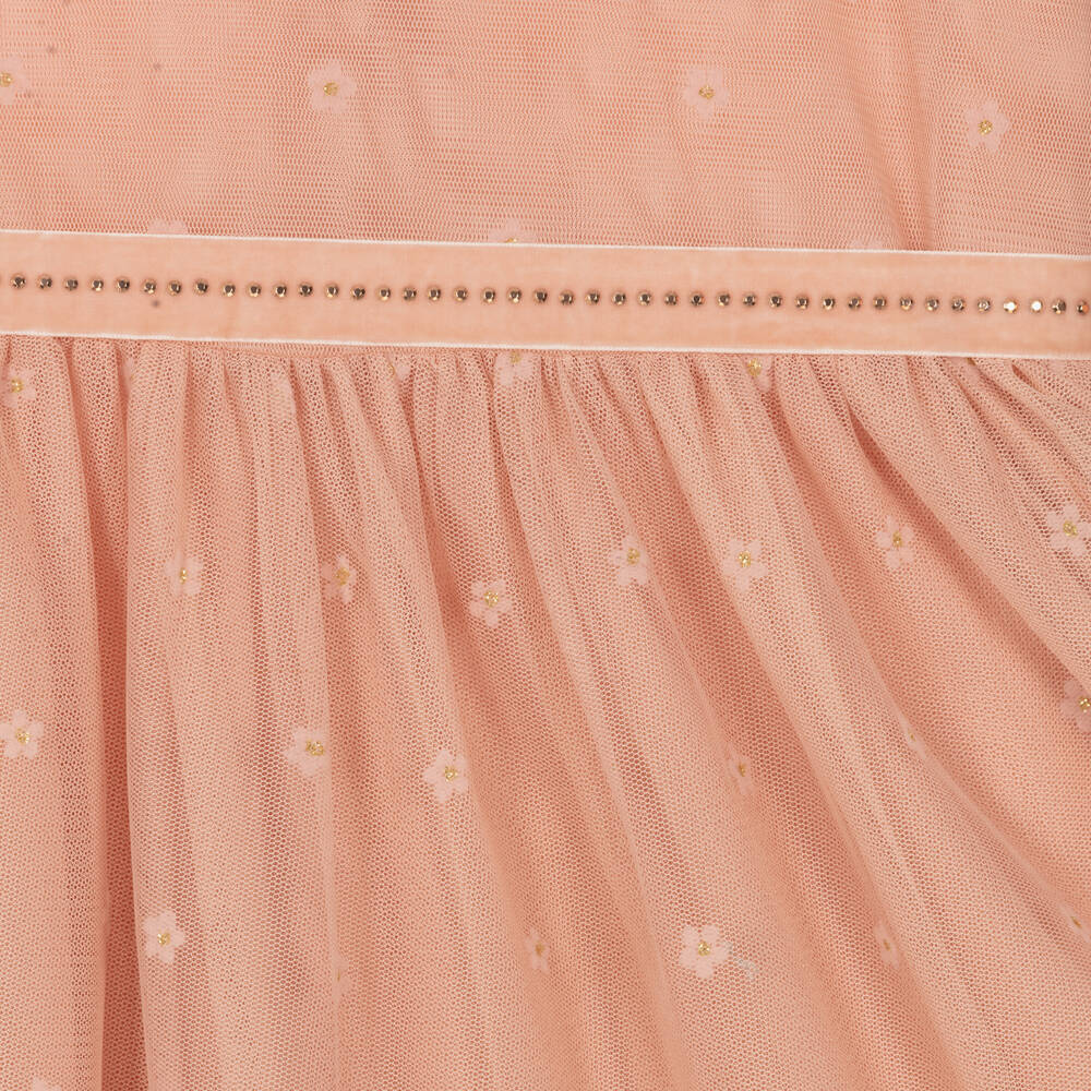 مايورال-فستان تول لون زهري | Childrensalon Outlet