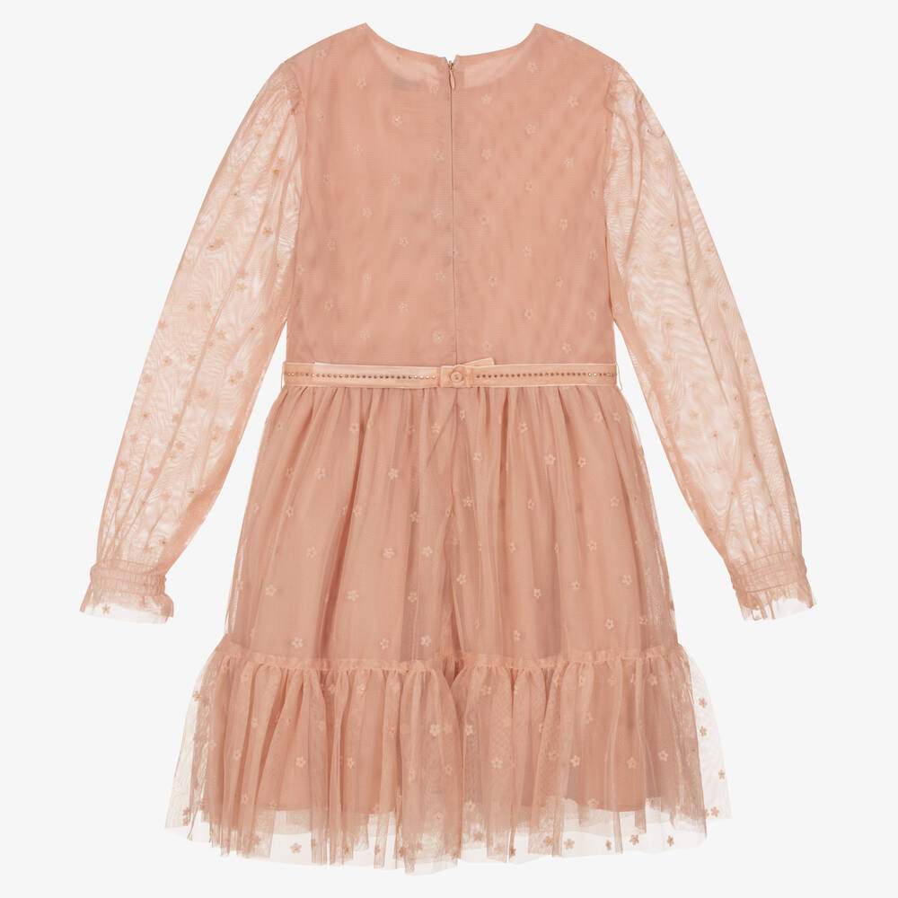 مايورال-فستان تول لون زهري | Childrensalon Outlet