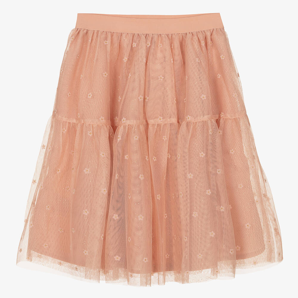 Mayoral - Розовая юбка из тюля для девочек | Childrensalon