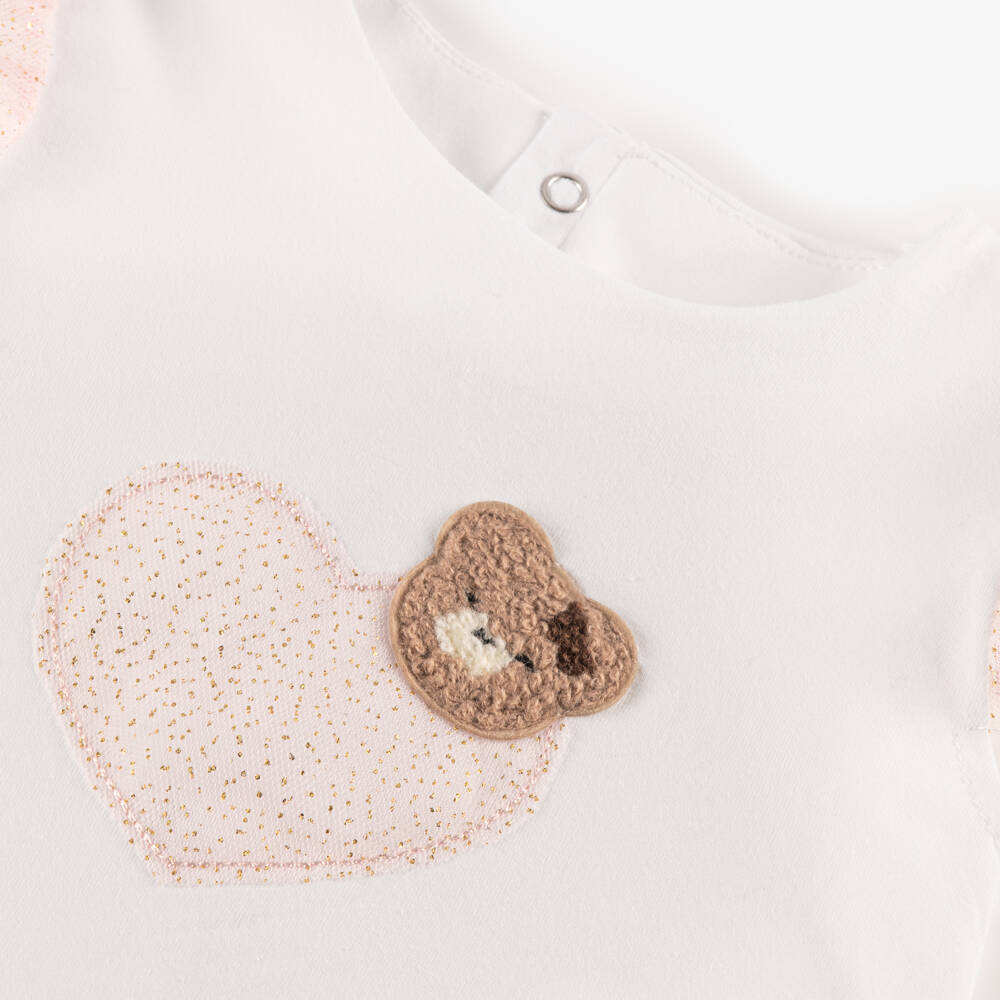 Mayoral Newborn-Girls Pink Tulle & White Cotton Ensemble | Childrensalon Outlet