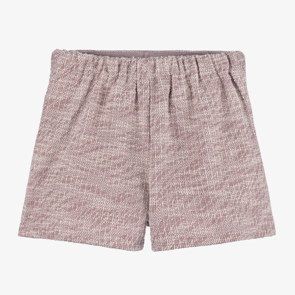 Mayoral-Girls Pink Tweed Effect Skort | Childrensalon Outlet