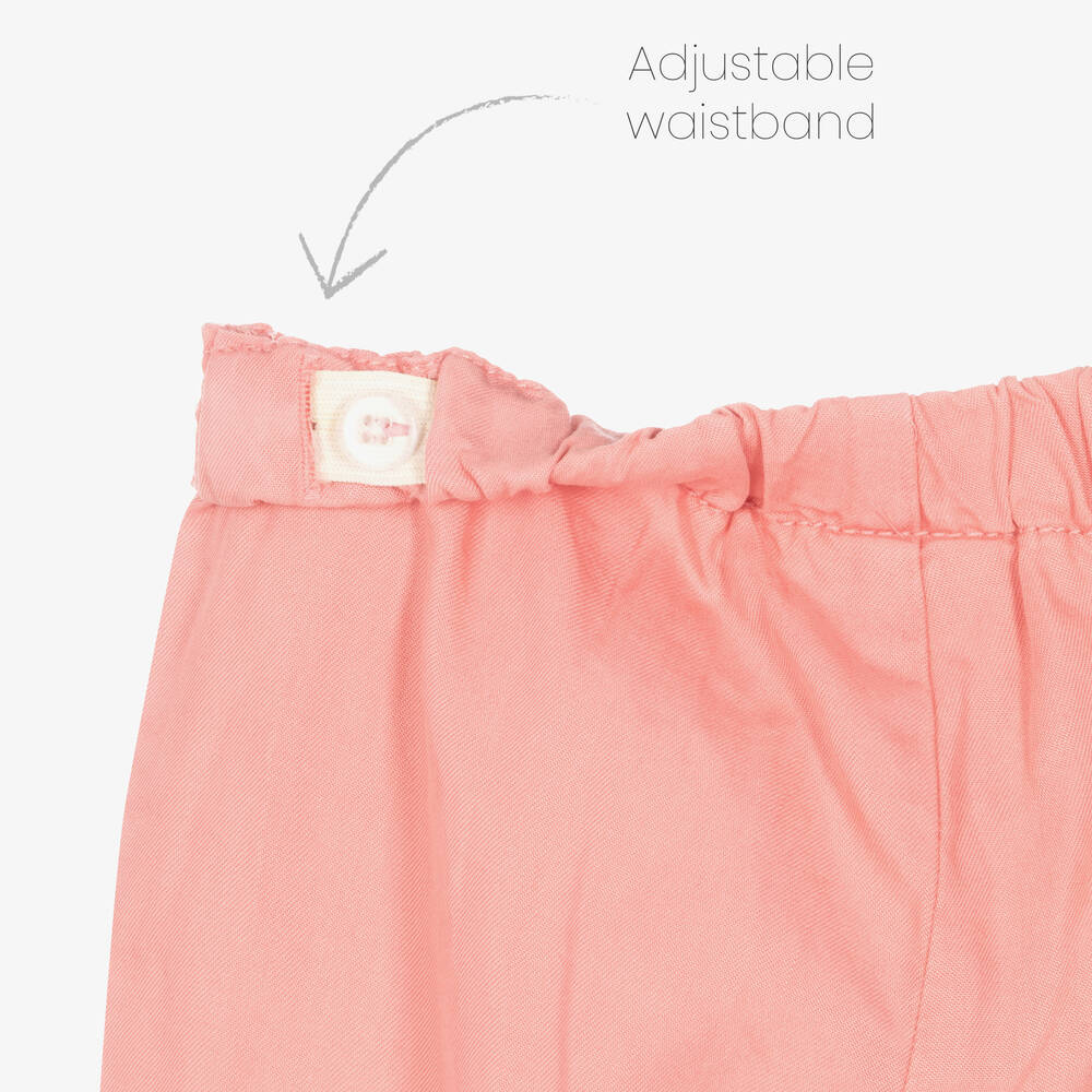 Mayoral-Розовые брюки из саржи для девочек | Childrensalon Outlet