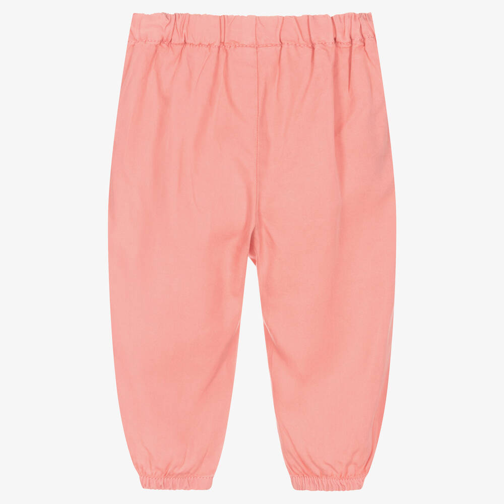 Mayoral-Розовые брюки из саржи для девочек | Childrensalon Outlet