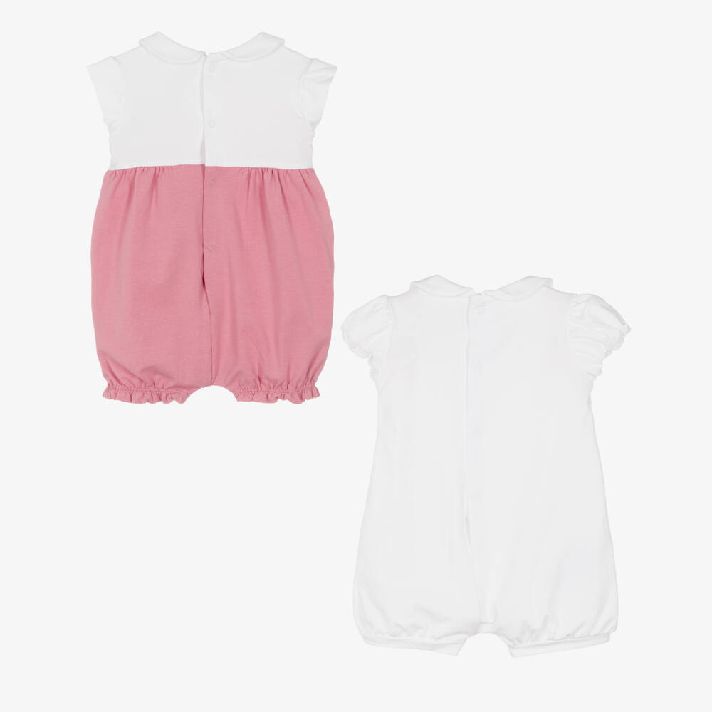 Mayoral Newborn-Girls' Pink & White Cotton Set | Childrensalon Outlet