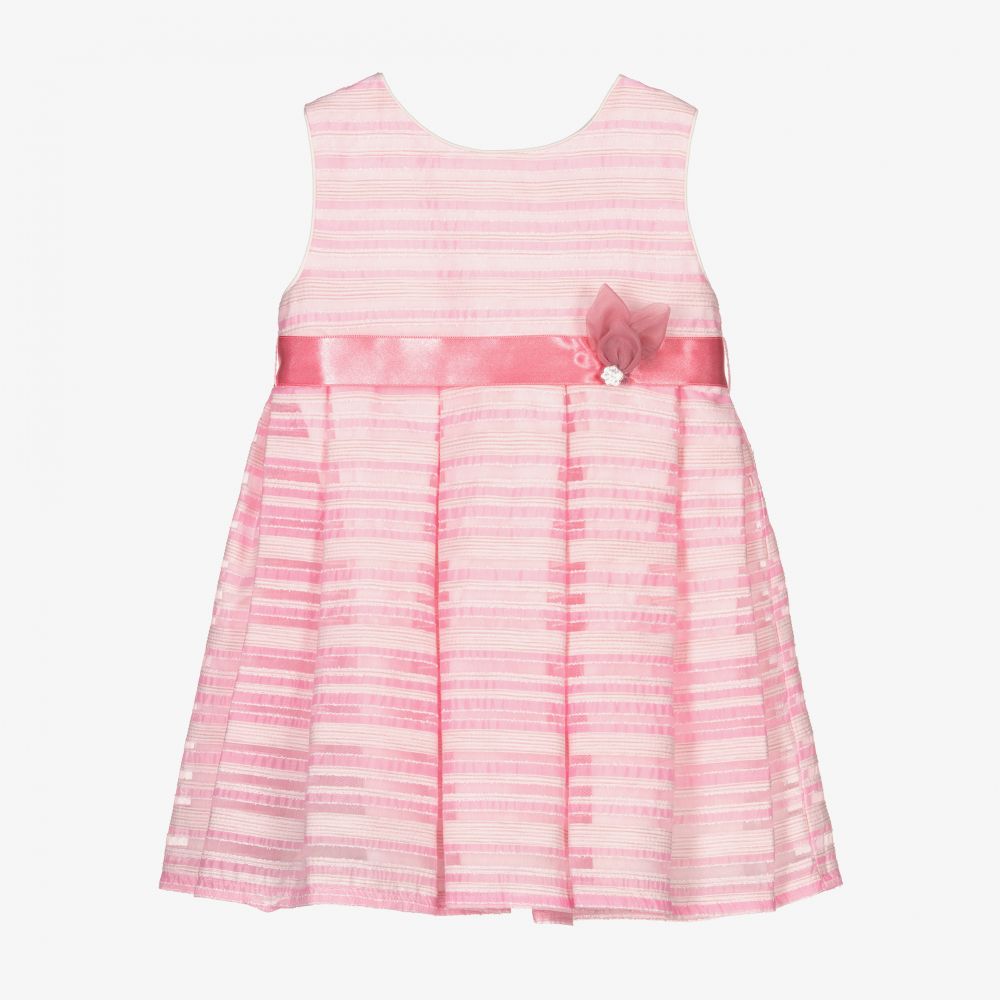 Mayoral - Robe rose et blanche Fille | Childrensalon