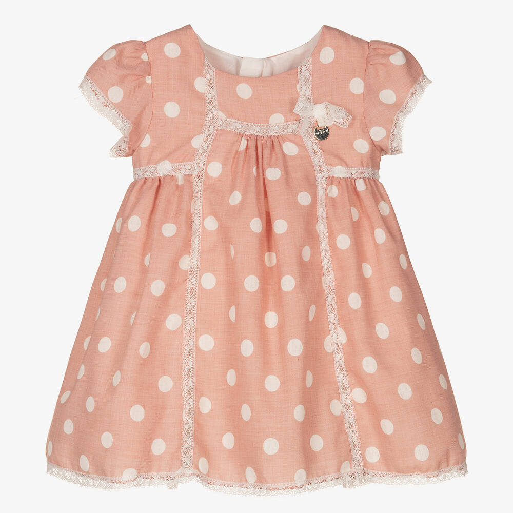 Mayoral - Розовое платье в белый горошек | Childrensalon