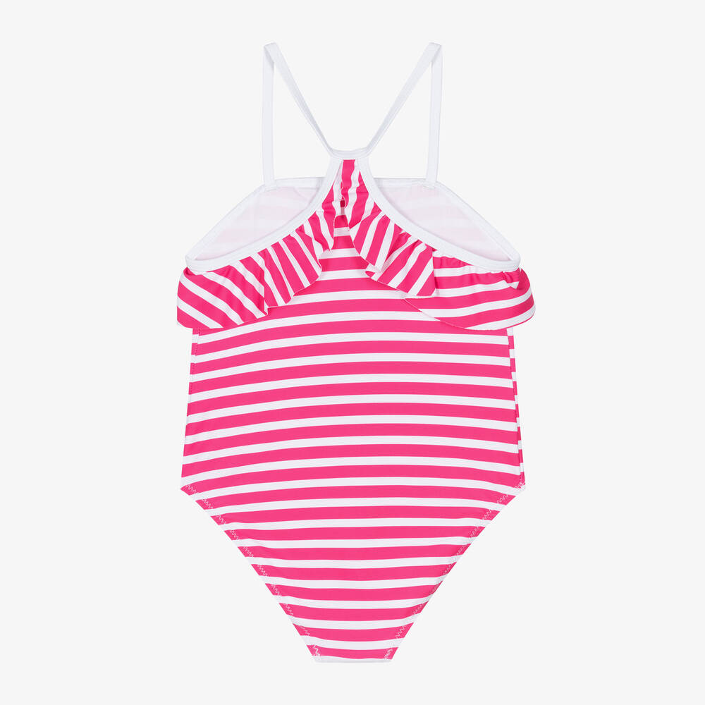 مايورال-مايّو مقلم لون زهري وأبيض للبنات | Childrensalon Outlet