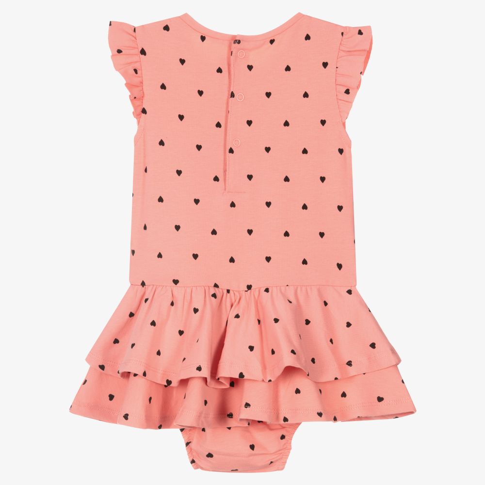 مايورال-فستان أطفال ولادي قطن جيرسي لون زهري مرجاني | Childrensalon Outlet