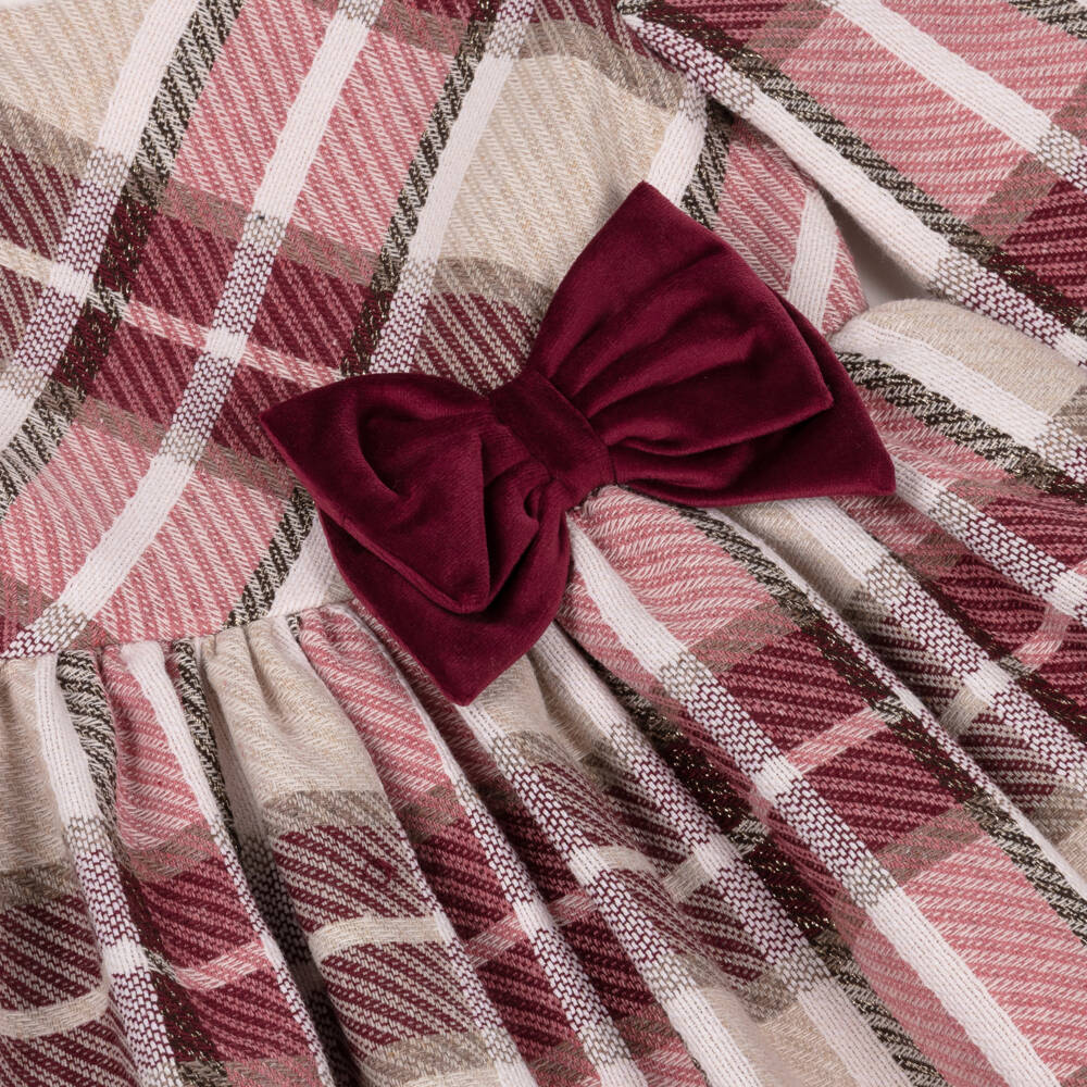 Mayoral-Girls Plaid Bow Dress | Childrensalon Outlet