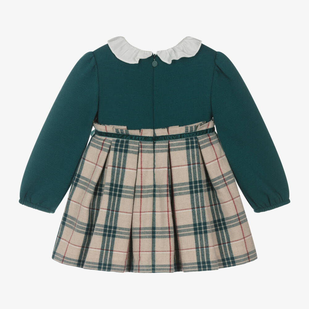 Mayoral-Girls Plaid Knit Detail Dress | Childrensalon Outlet
