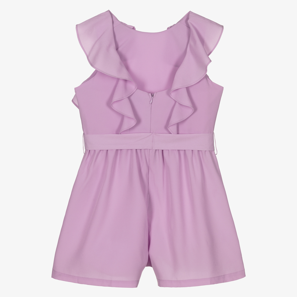 Mayoral-Фиолетовый комбинезон из крепа для девочек | Childrensalon Outlet