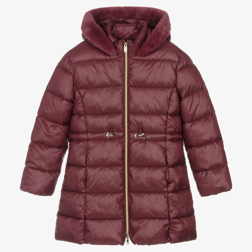 Mayoral - Girls Purple Puffer Coat | Childrensalon