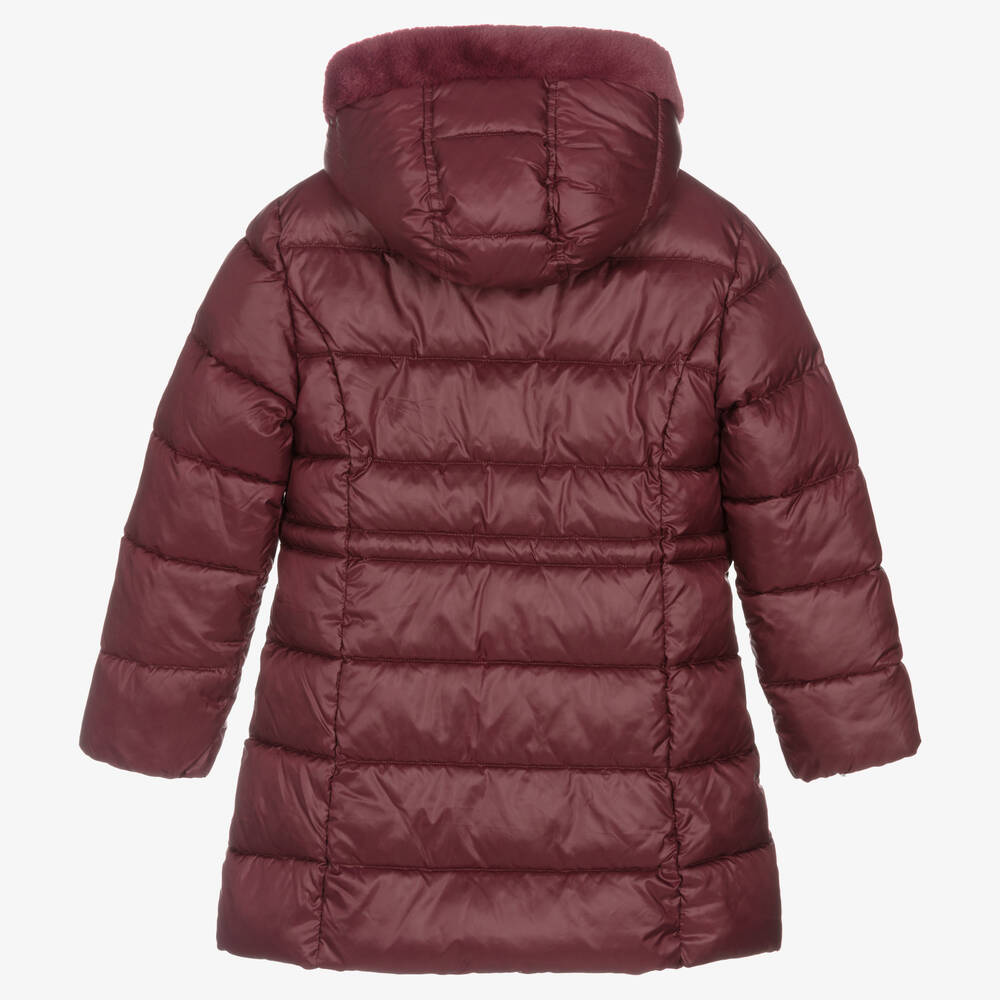 Mayoral-Girls Purple Puffer Coat | Childrensalon Outlet