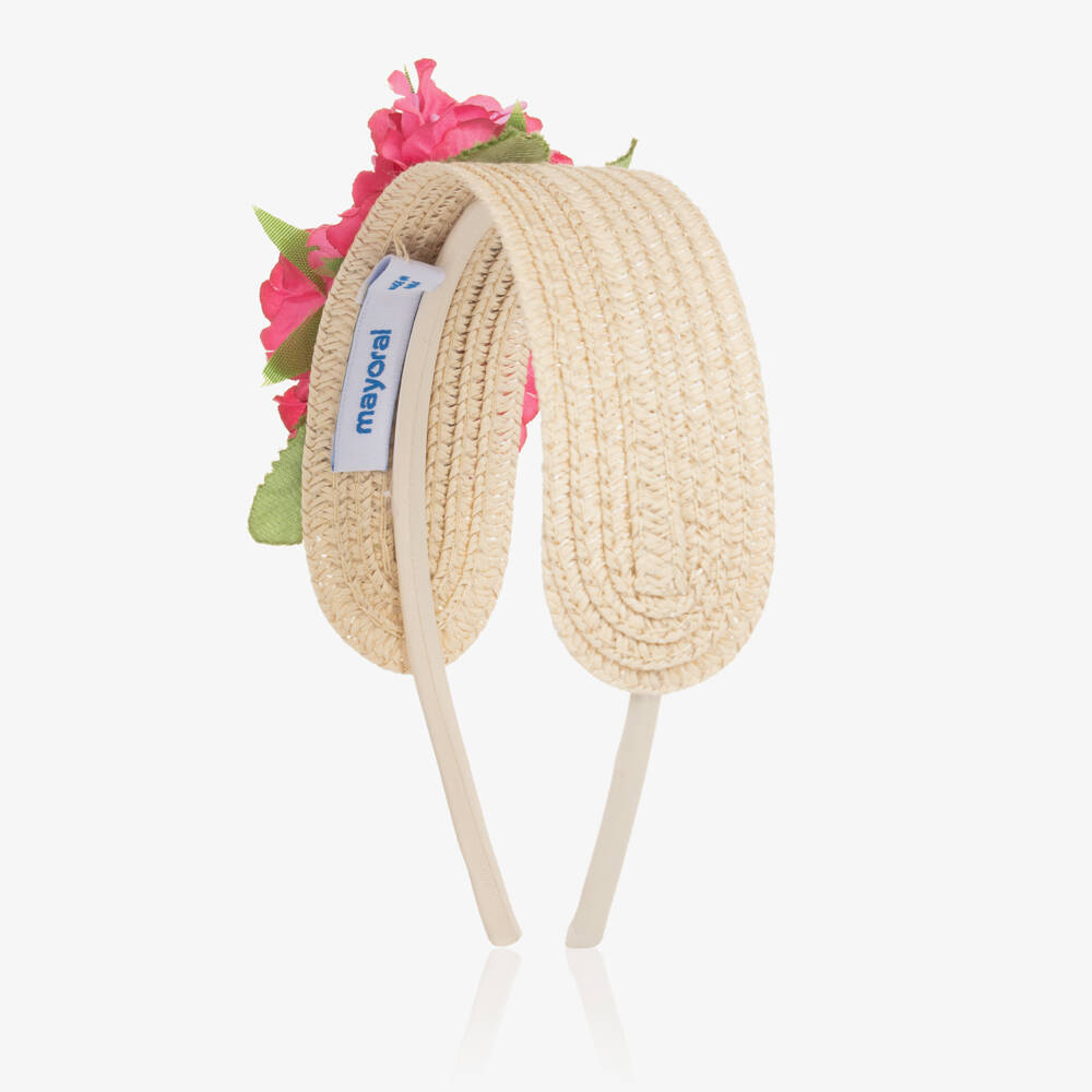 Mayoral-طوق شعر زهري مشرق للبنات | Childrensalon Outlet