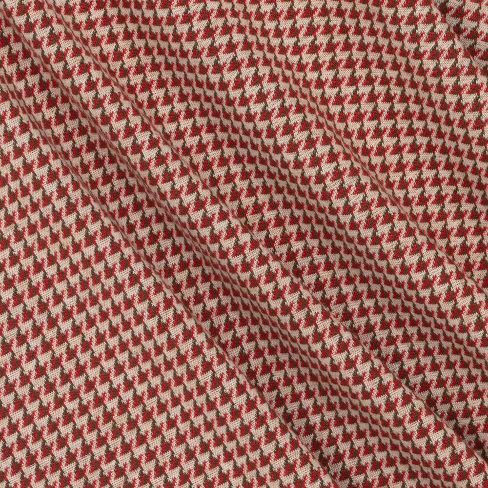 Mayoral-Girls Red & Beige Viscose Jersey Dress | Childrensalon Outlet