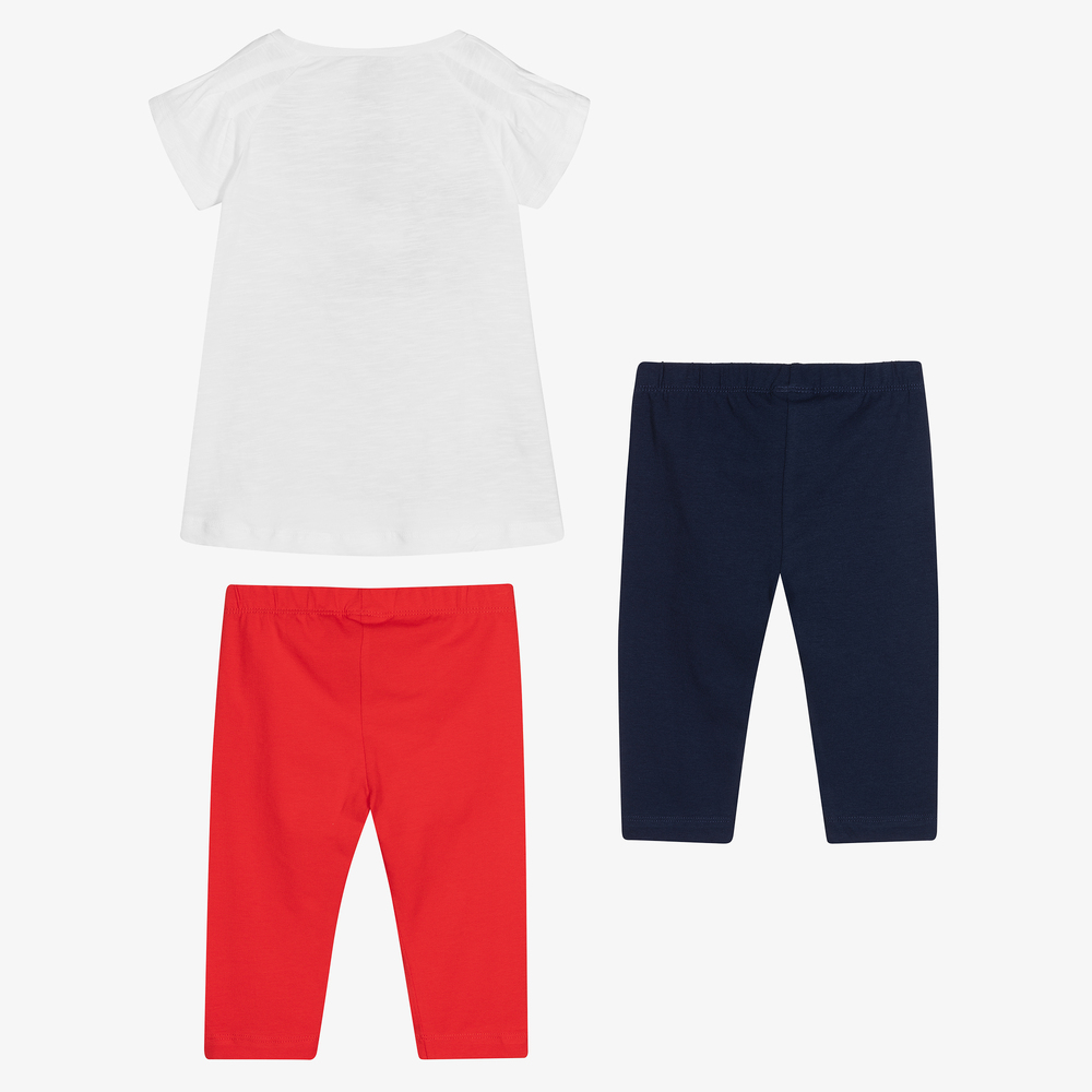 Mayoral-Girls Red & Blue Leggings Set | Childrensalon Outlet