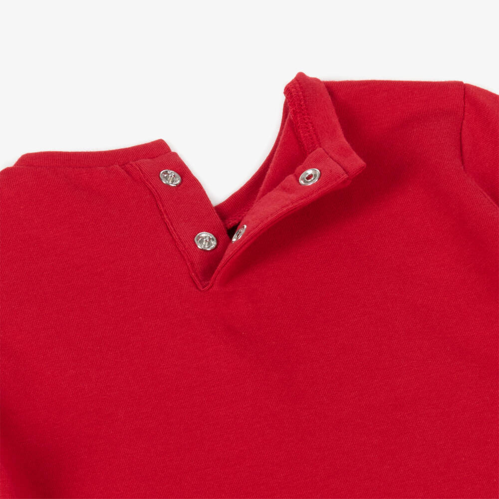 Mayoral-Girls Red Bow Long-Sleeve Top | Childrensalon Outlet