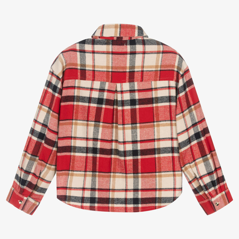 Mayoral-Красная рубашка в клетку | Childrensalon Outlet