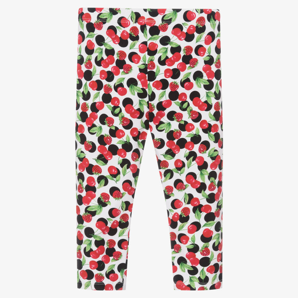 Mayoral - Girls Red Cotton Cherry Leggings | Childrensalon Outlet