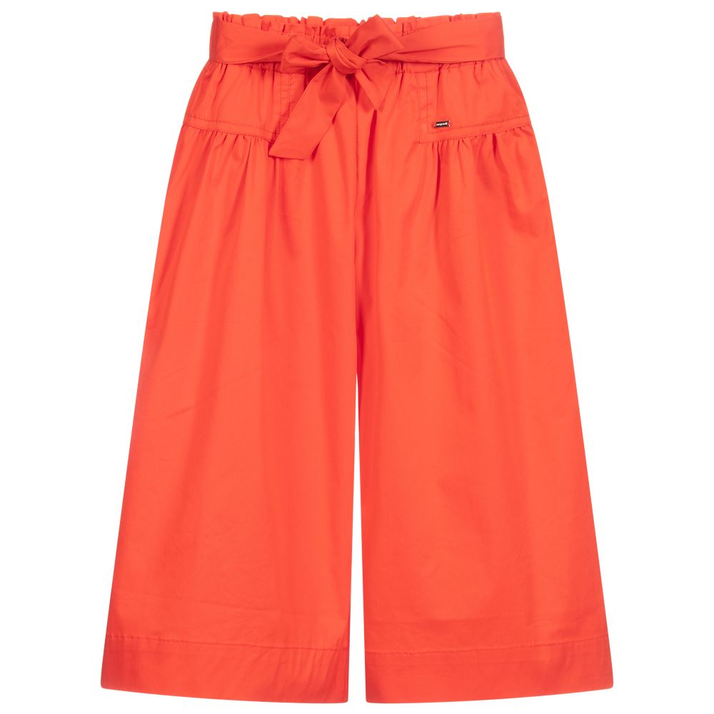 Mayoral-Girls Red Cotton Culottes | Childrensalon Outlet