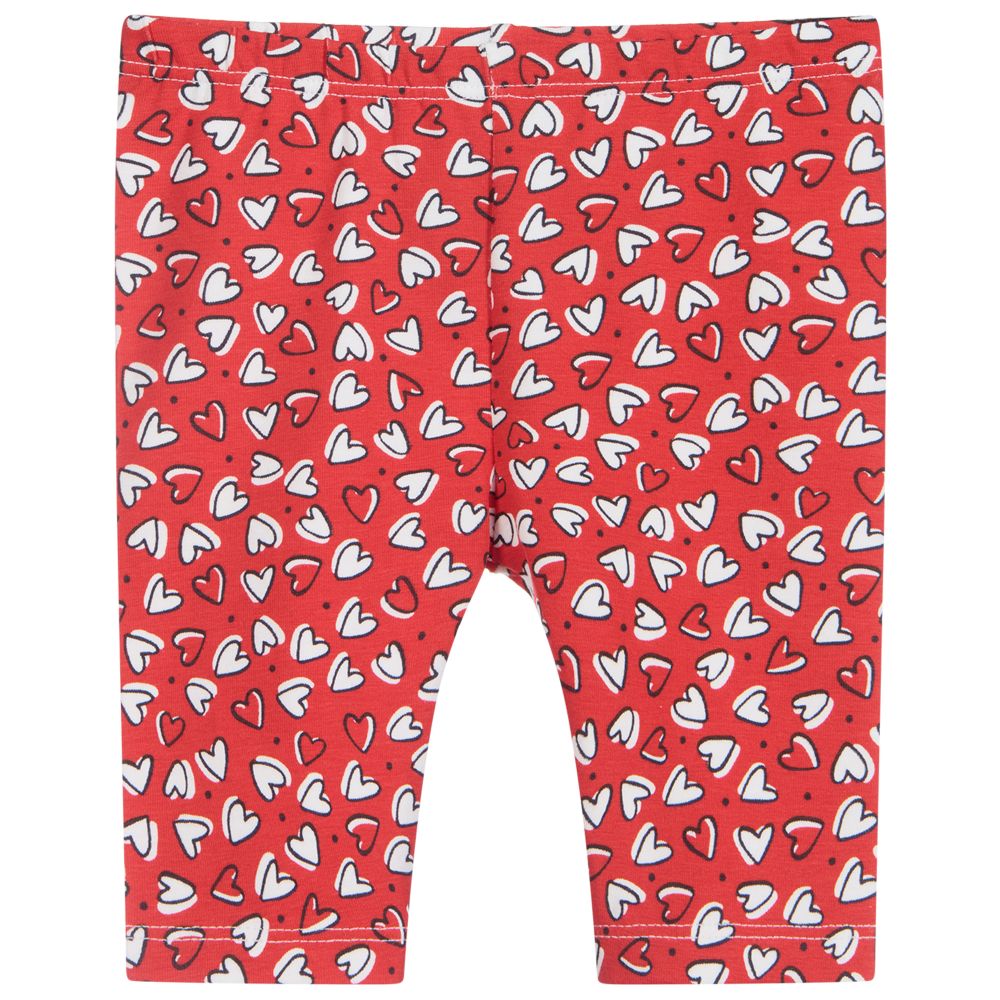 Mayoral - Girls Red Cotton Leggings | Childrensalon