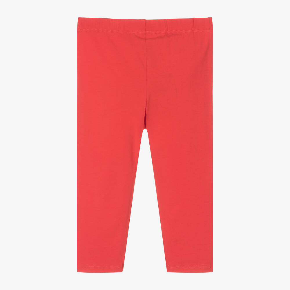 مايورال-ليغنغز قطن جيرسي لون أحمر للبنات | Childrensalon Outlet