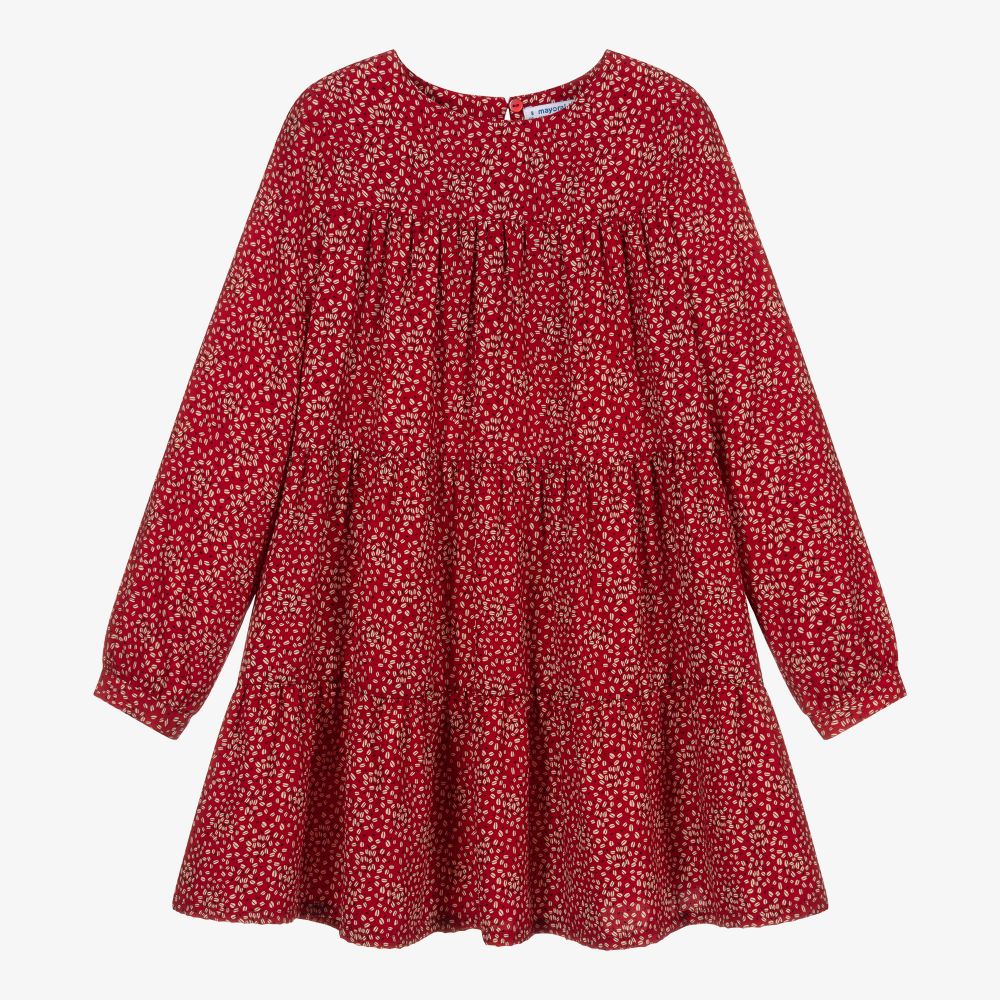 Mayoral - Красное платье для девочек | Childrensalon