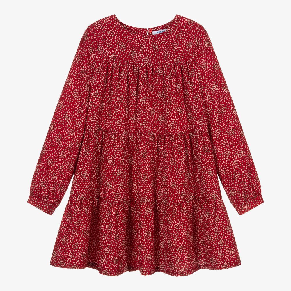 Mayoral - Robe rouge Fille | Childrensalon