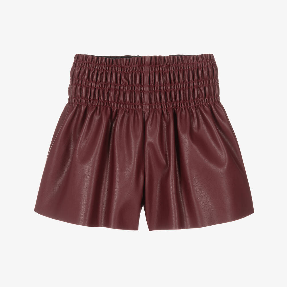 Short simili cuir rouge online