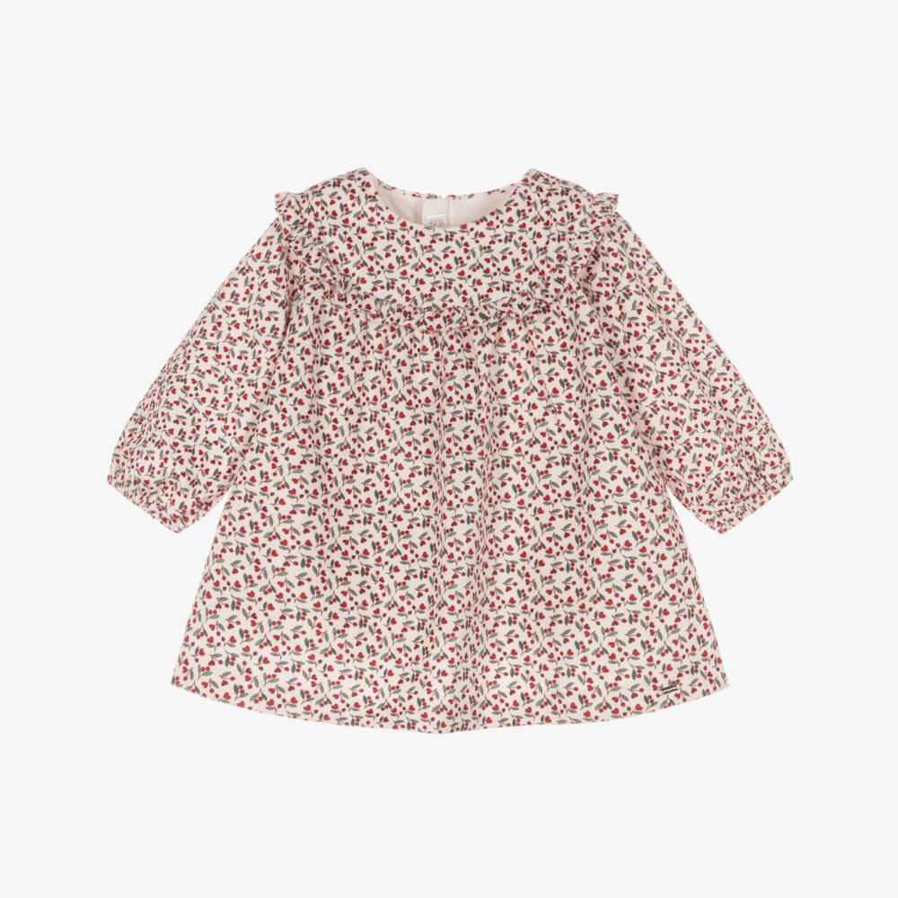 Mayoral Newborn-Girls Red Floral Dress | Childrensalon Outlet