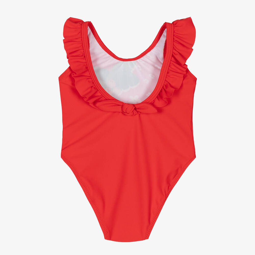 Mayoral-Girls Red Frilled Swimsuit | Childrensalon Outlet