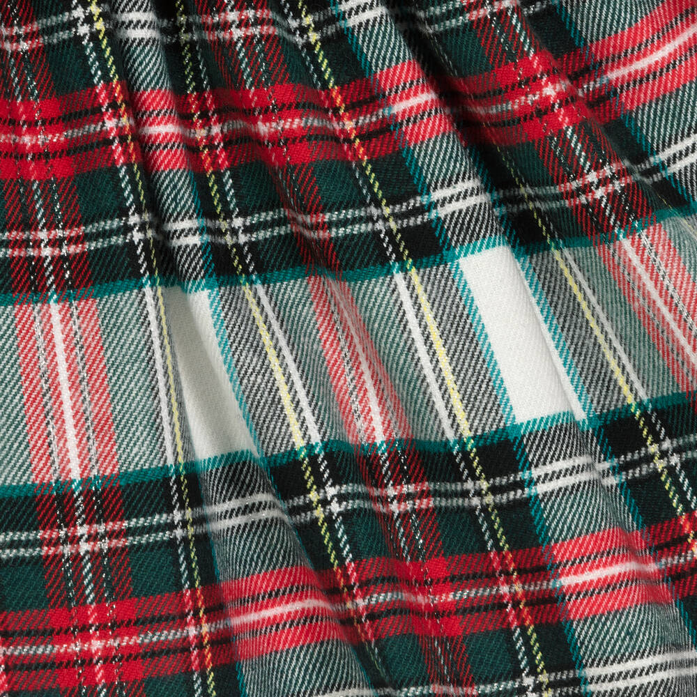 Mayoral-Girls Red & Green Tartan Dress | Childrensalon Outlet