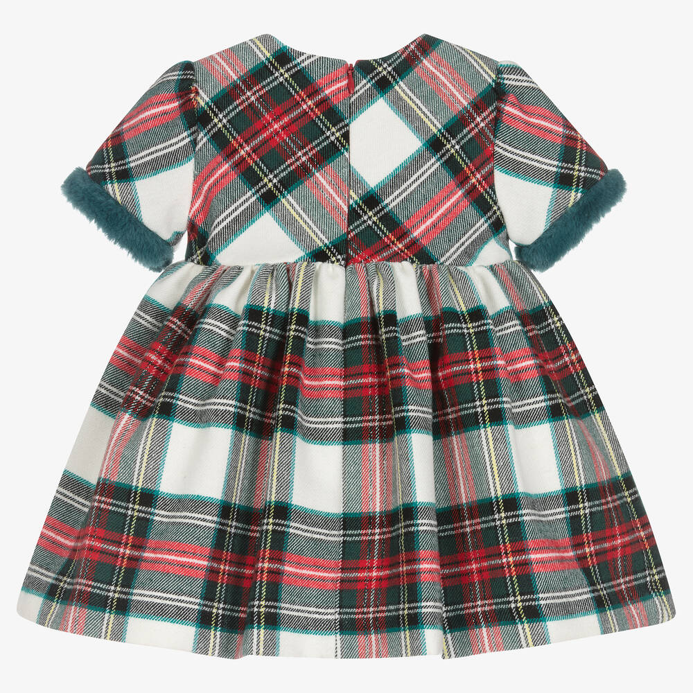 Mayoral tartan dress clearance