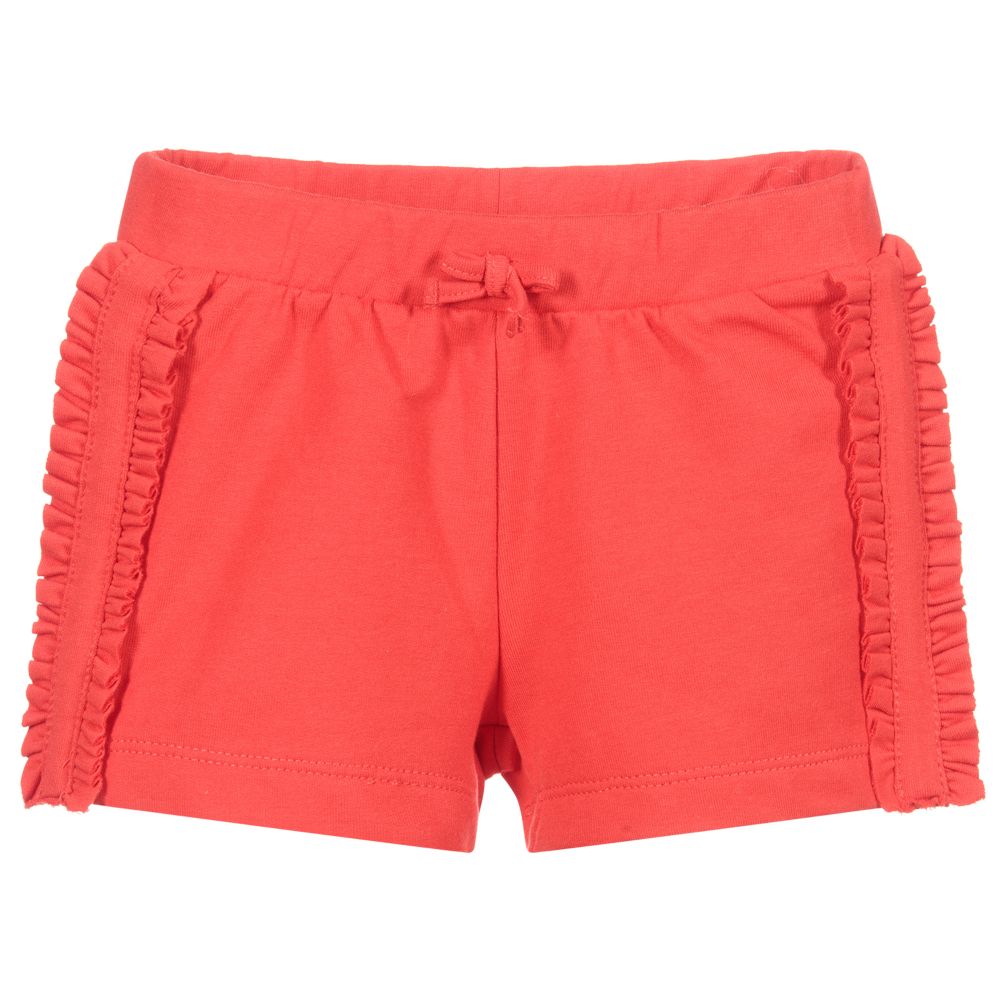Mayoral - Girls Red Jersey Shorts | Childrensalon
