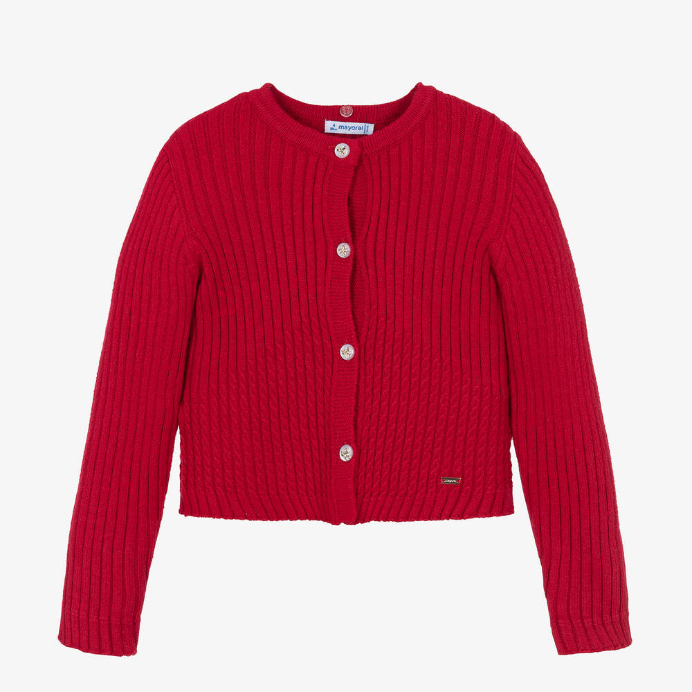 Childs red cardigan cheap