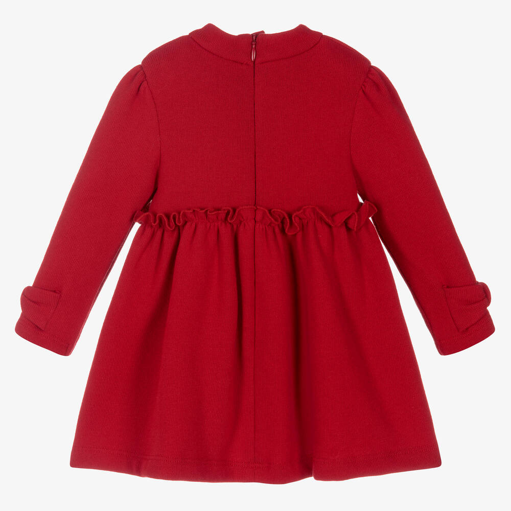 Mayoral-Красное трикотажное платье для девочек | Childrensalon Outlet