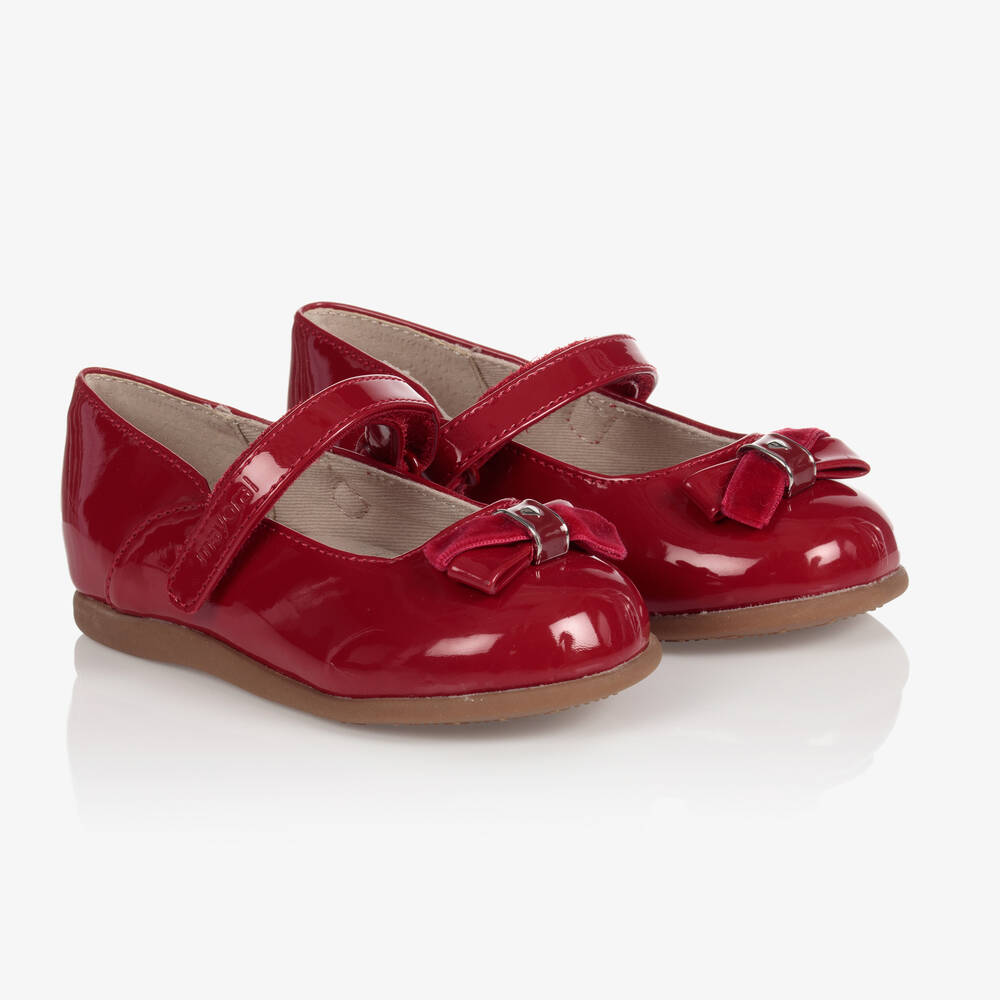 Mayoral - Chaussures vernies rouges nœud Fille | Childrensalon