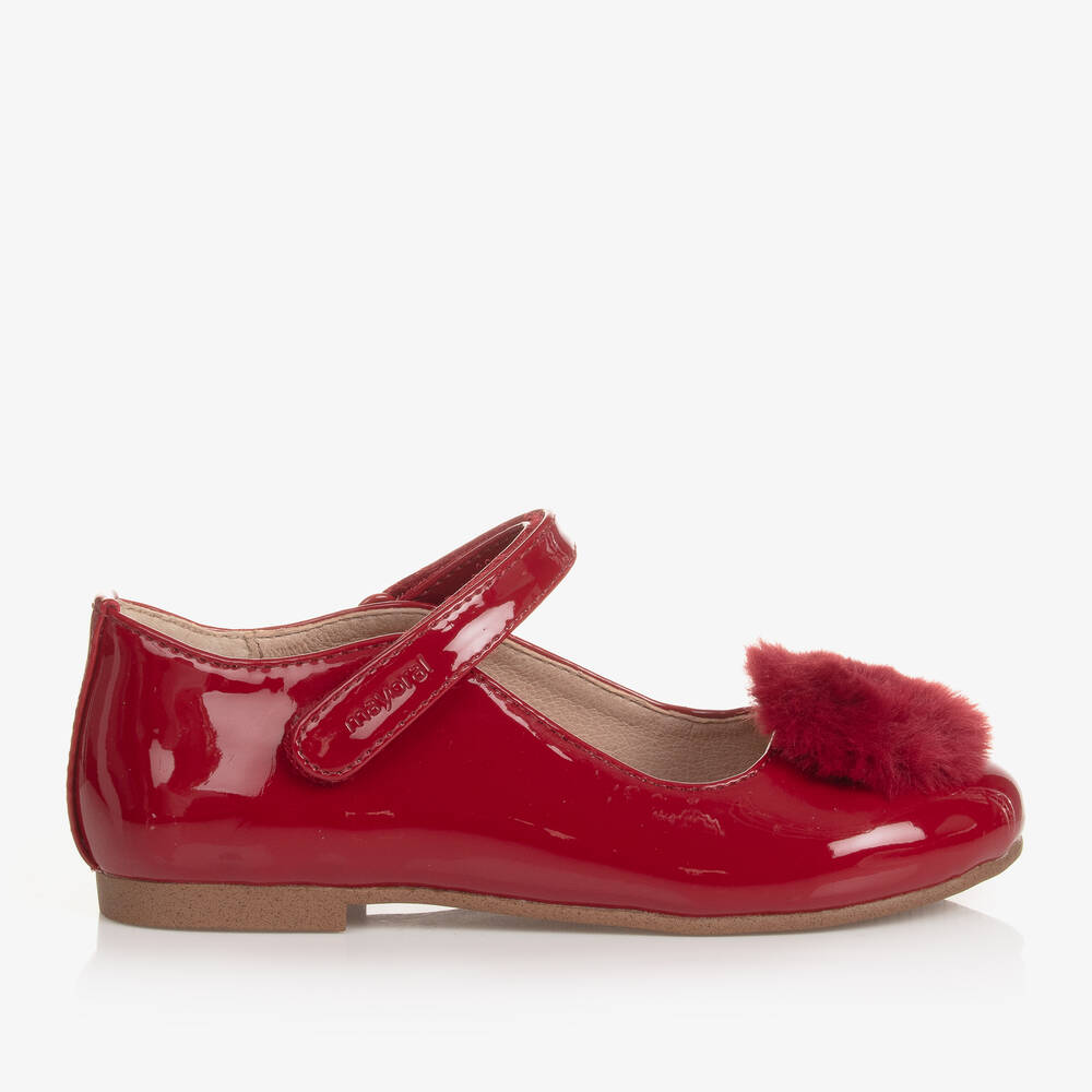 Mayoral - Girls Red Patent Mary Jane Shoes | Childrensalon Outlet