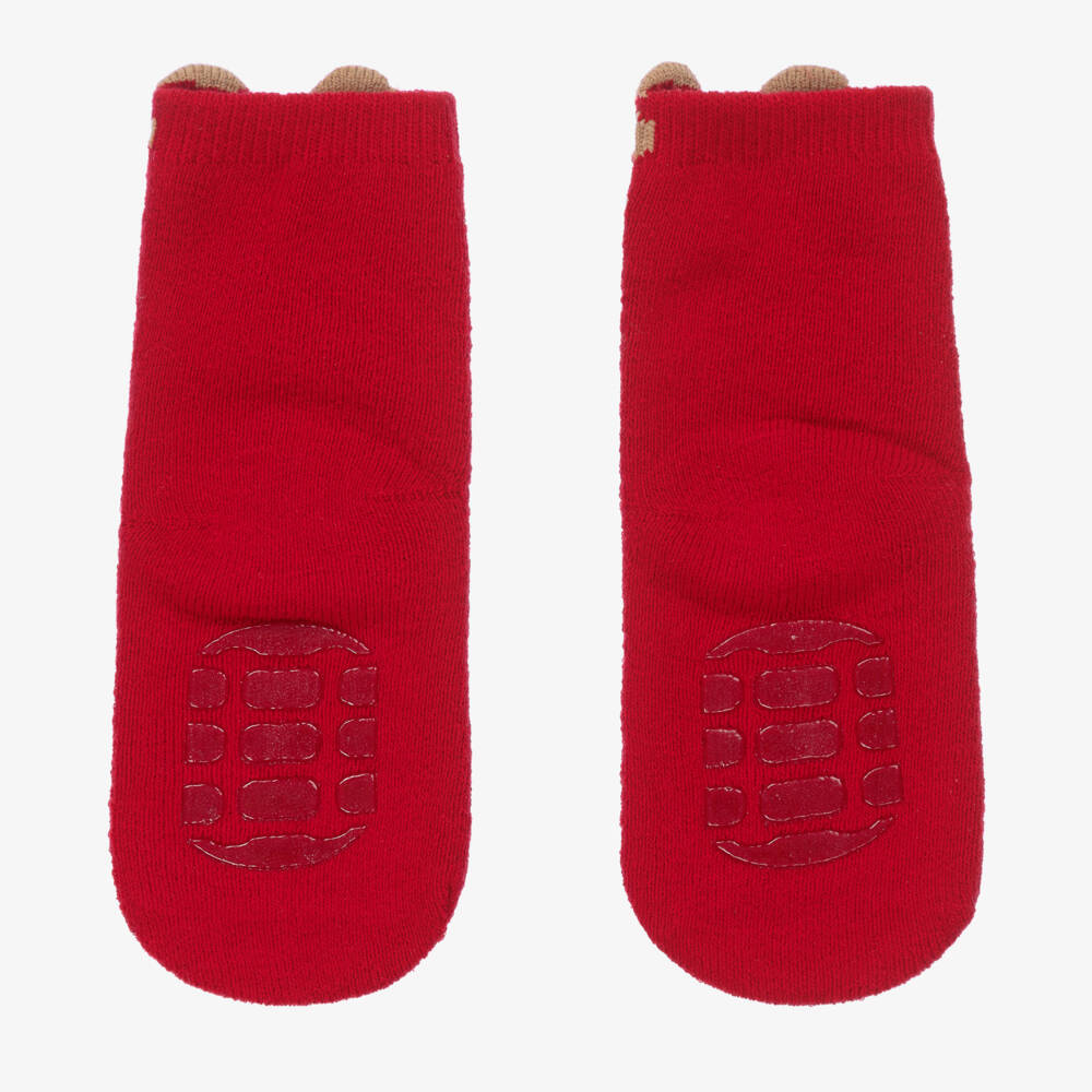 Mayoral-Girls Red Reindeer Ankle Socks | Childrensalon Outlet