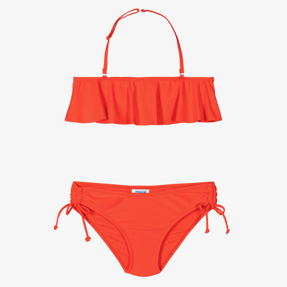 Mayoral - Roter Rüschen-Bikini für Mädchen | Childrensalon