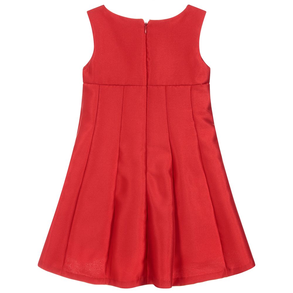 Mayoral - Girls Red Satin Dress | Childrensalon Outlet