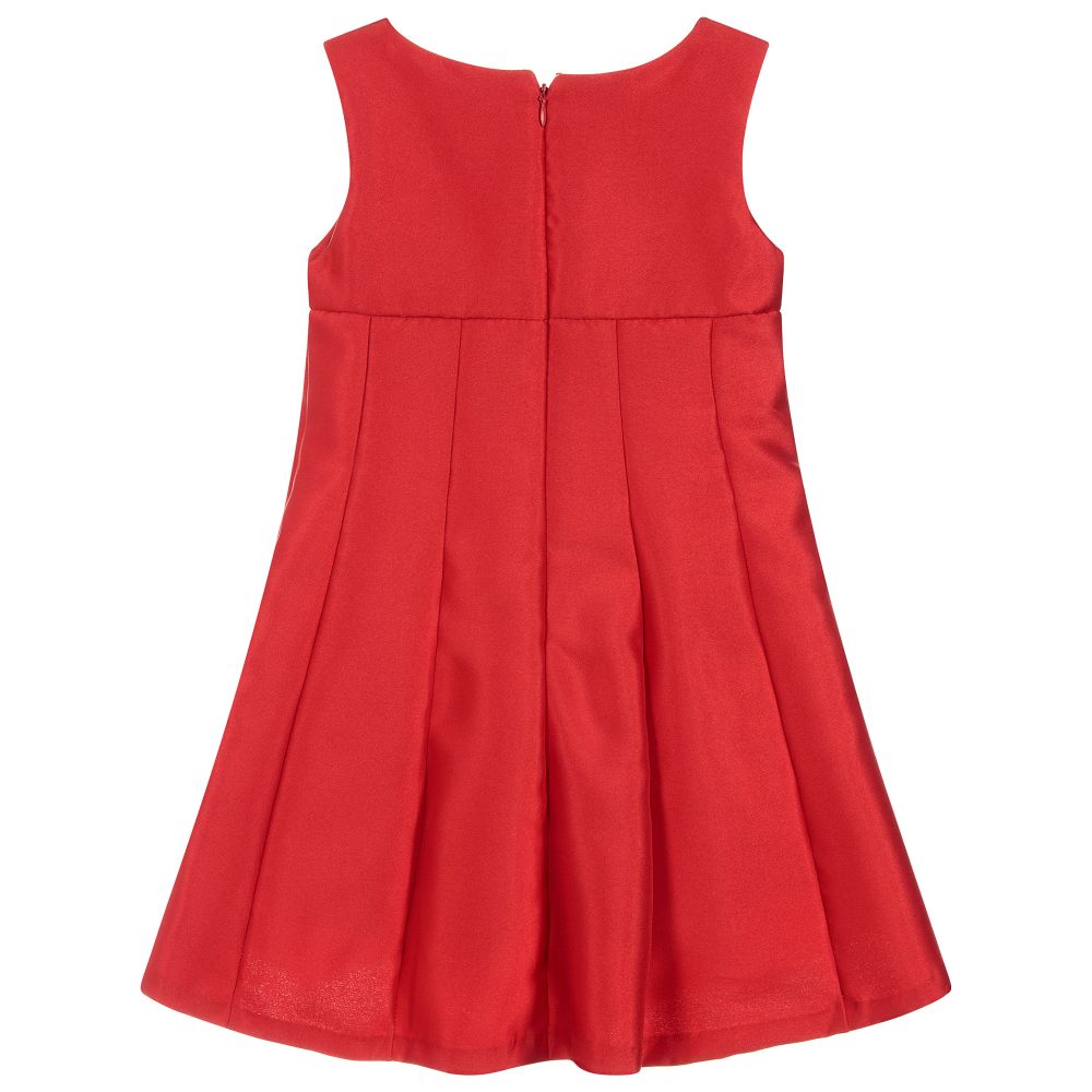 Mayoral-Girls Red Satin Dress | Childrensalon Outlet