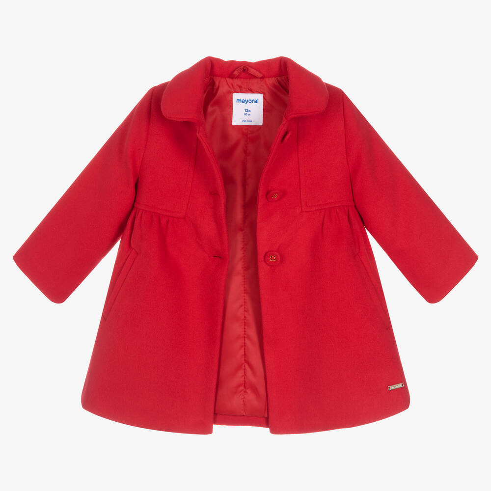 Mayoral Girls Red Traditional Coat